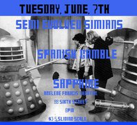 Semi Evolved Simians, June 7th,  Arlene Francis Center